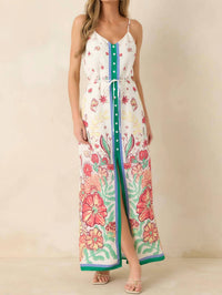 Skies Are Blue - Garden Party Border Maxi Dress
