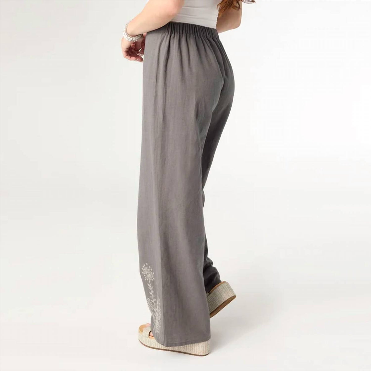 Coco + Carmen - Floral Embroidery Ava Pants