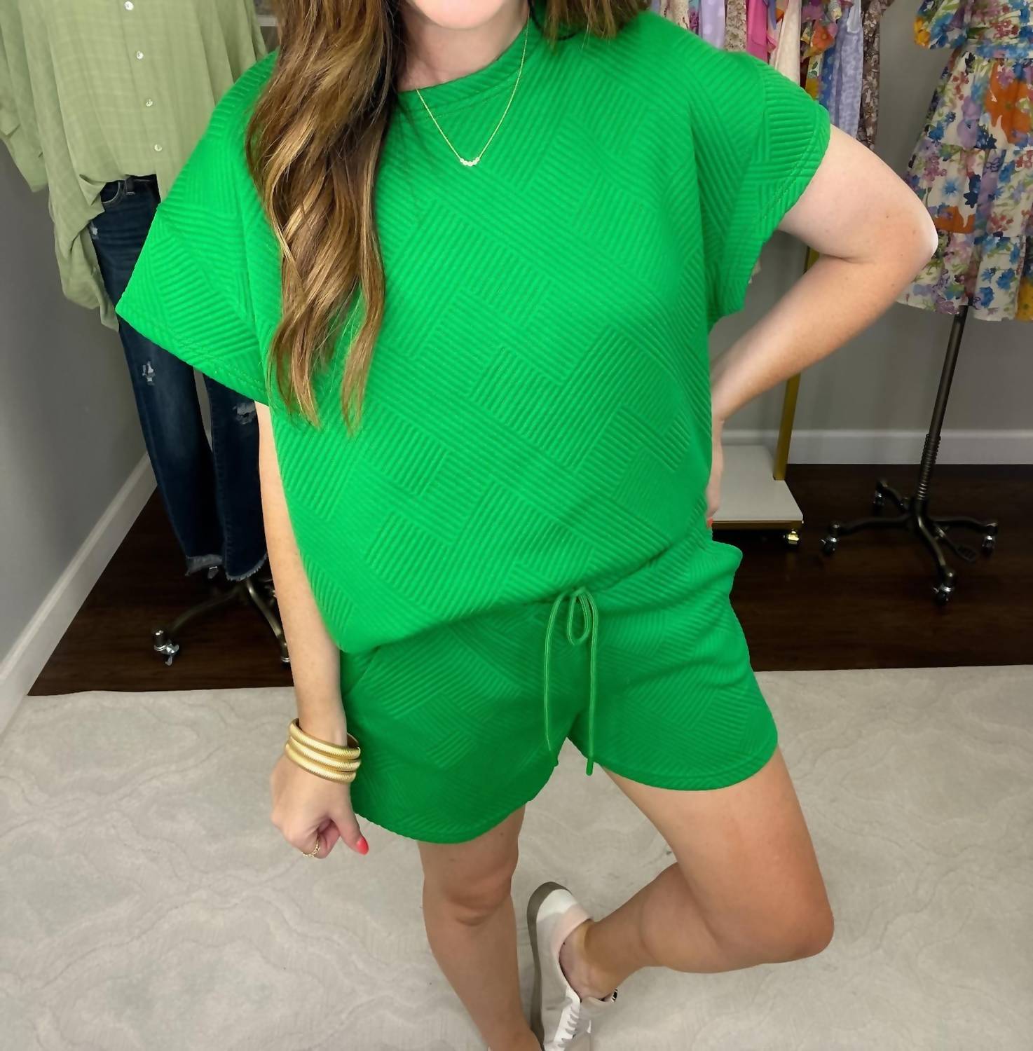 See And Be Seen - Call My Jet Textured Shorts