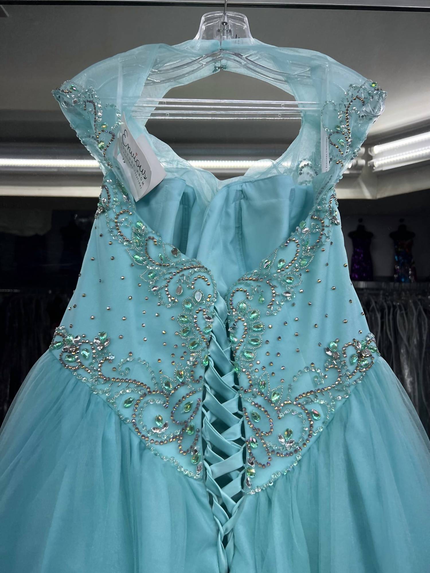 Karishma Creations Women's Prom Dress in mint - women's dress - view 6