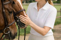 NUSPORT Women's Del Mar Polo in sea salt - women's t-shirt - alternate view