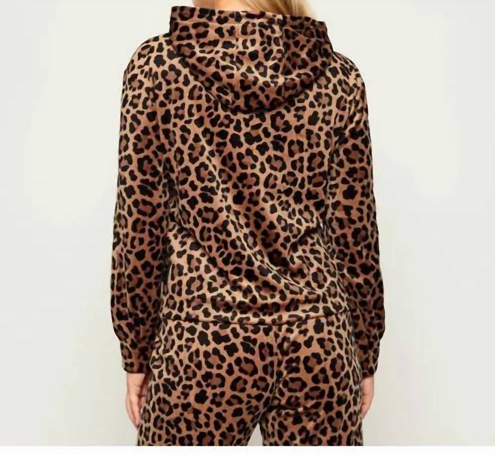 Marc Cain - Animal Print Hooded Sweatshirt