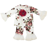 Haute Baby - Baby Girls Antique Charm Kimono Style 2pc Set