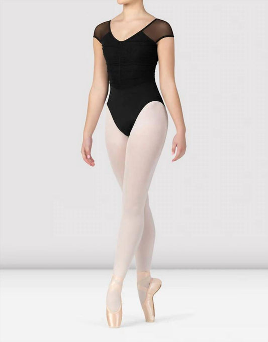 Bloch - Ladies Flavia Ruched Bodice Cap Sleeve Leotard