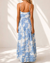 Olivaceous - Coastal Blooms Maxi Dress