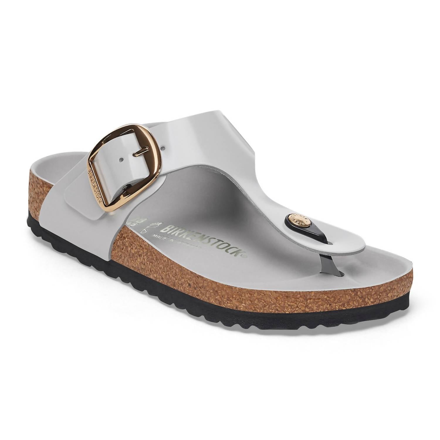 BIRKENSTOCK Women's Gizeh Big Buckle Sandals in high shine stone coin - women's sandal