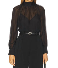 Veronica Beard Alyssa Blouse in black - women's blouse