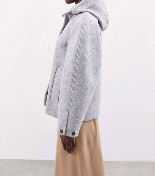 Meimeij - Wool Coat W/ Detachable Hood