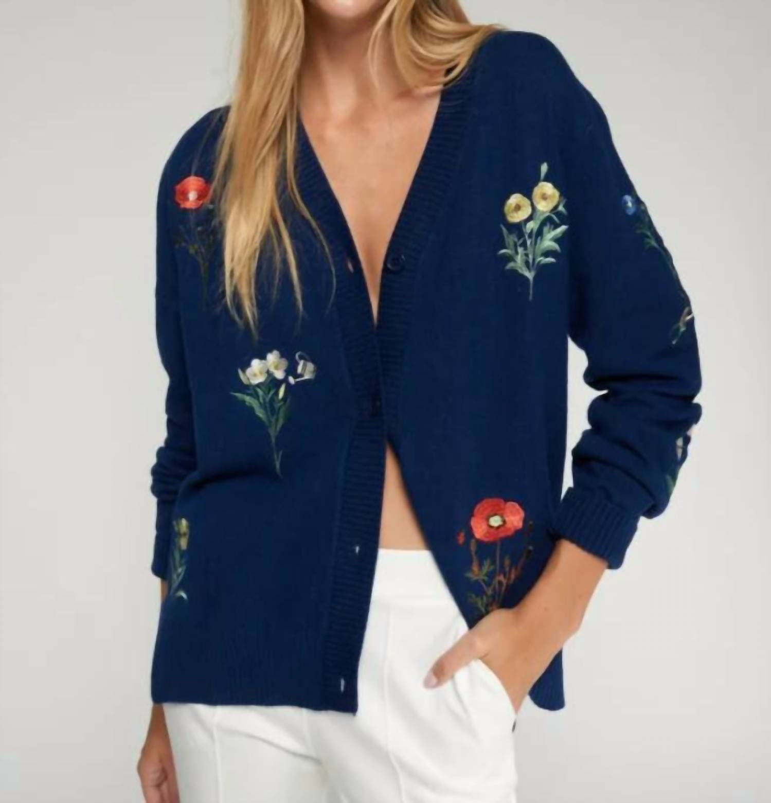 Vilagallo - Alina Embroidered Cardigan