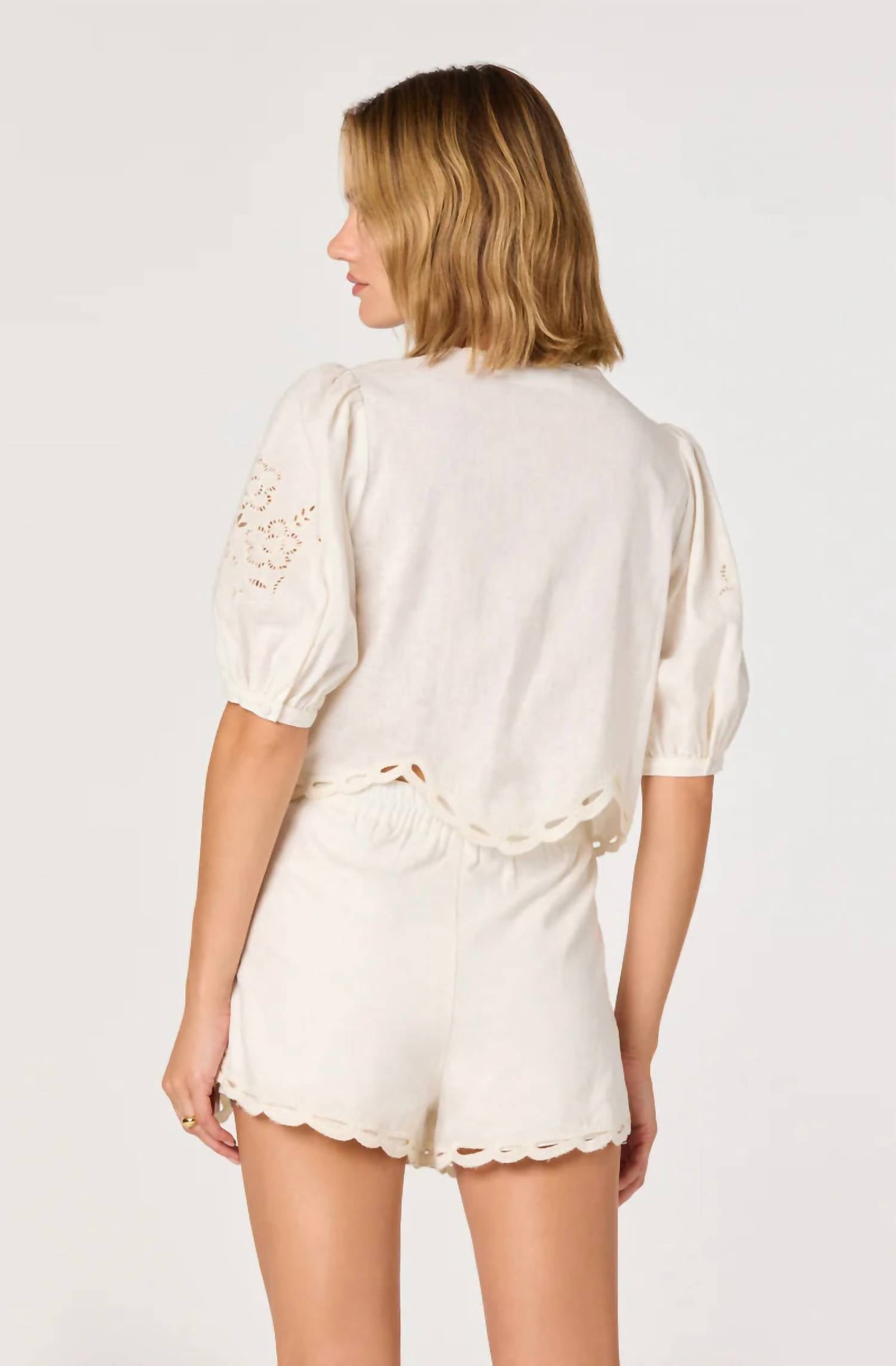 Astr - Joellyn Button Front Top