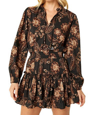 Misa Los Angeles Women's Lorena Dress in colombe d or flora - women's dress