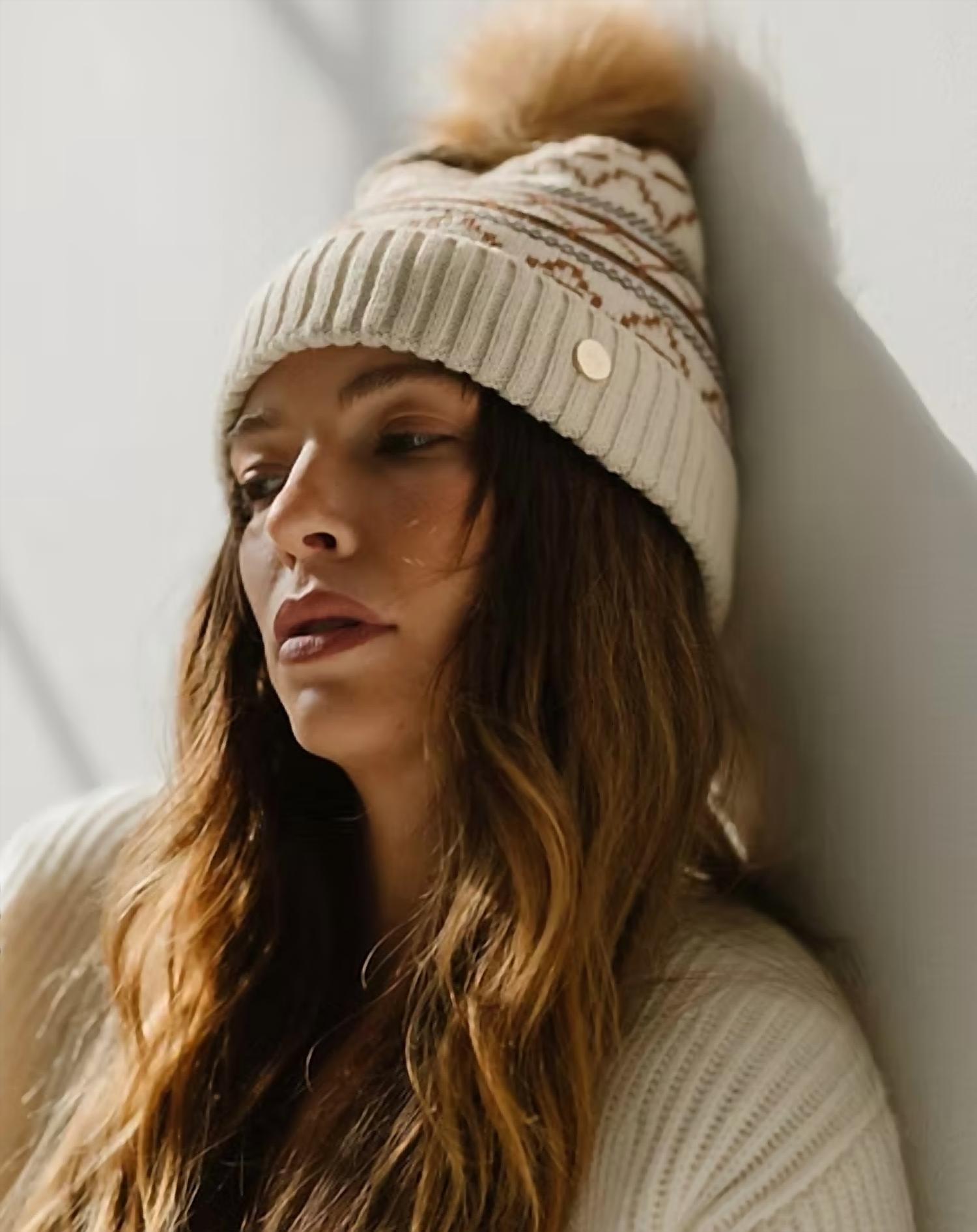 Gigi Pip - Aspen Knit Print Beanie