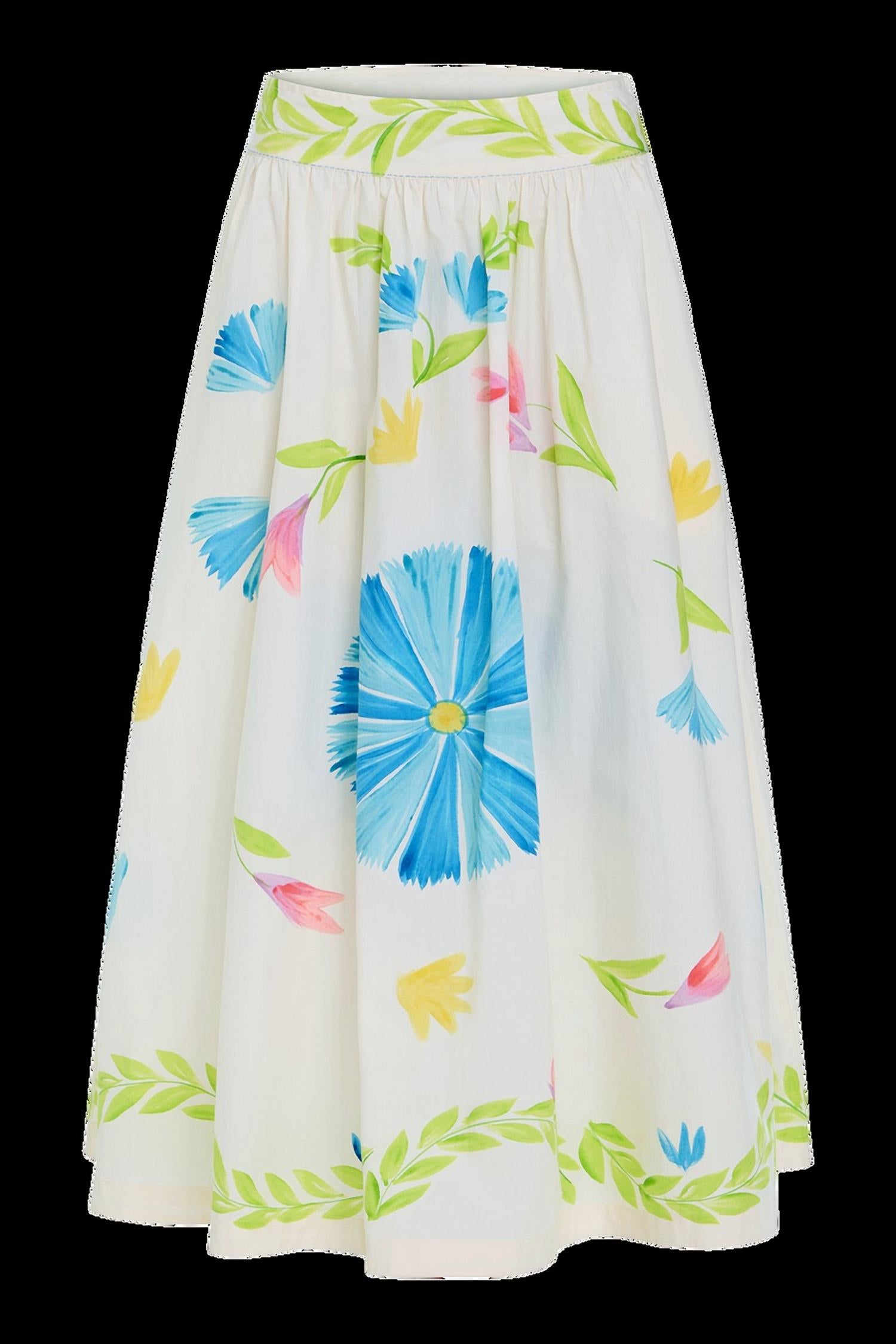 Olivia by Livro KIT SKIRT in flora painted - women's skirt - view 4