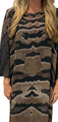 Tela Luxury Mercantile - Eye Of The Tiger Kaftan Dress