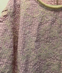 Lime N Chili - Women's Floral Embroidery Stripe Top