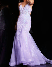 Jovani - Mermaid Cut Out Dress
