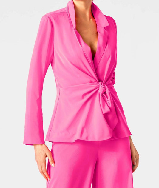 Gretchen Scott - Tie Front Jacket Top