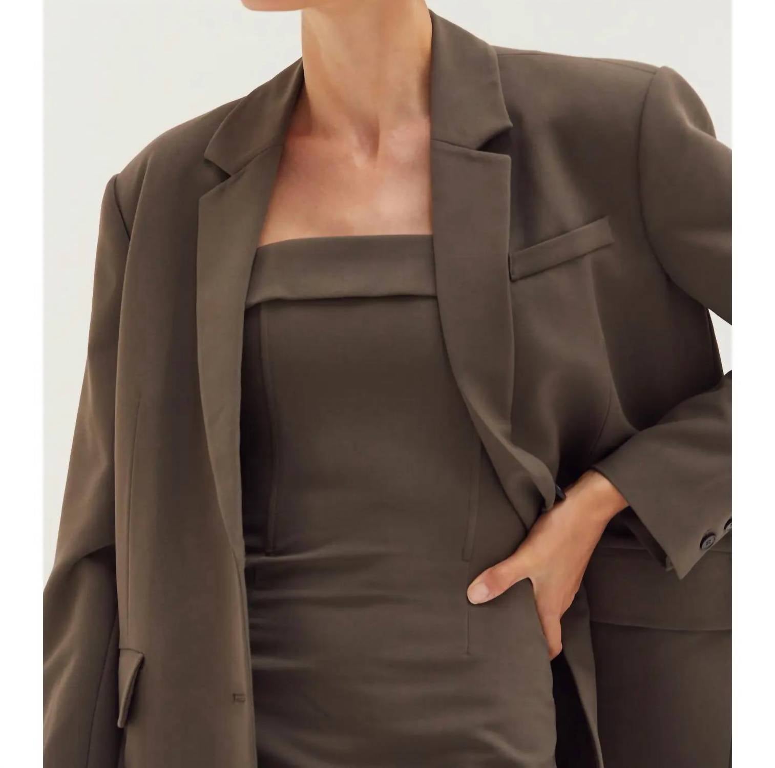 Crescent - Gia Oversized Single-breasted Blazer
