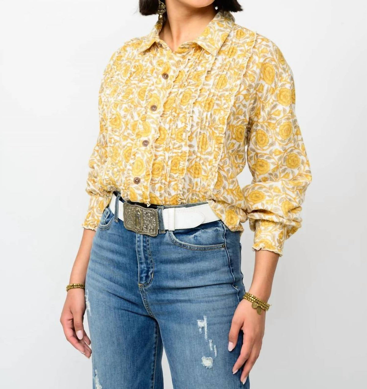 Ivy Jane - Tuxedo Gauze Top