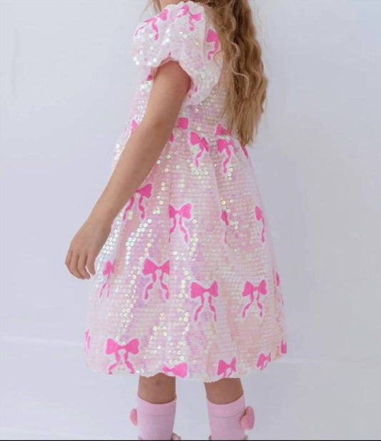 Lola + The Boys - Sequin Bow Fantsay Dress