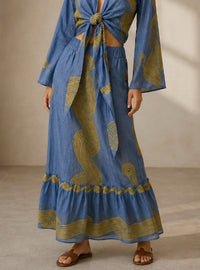Mystery Resort - Naxos Top And Maxi Skirt Set