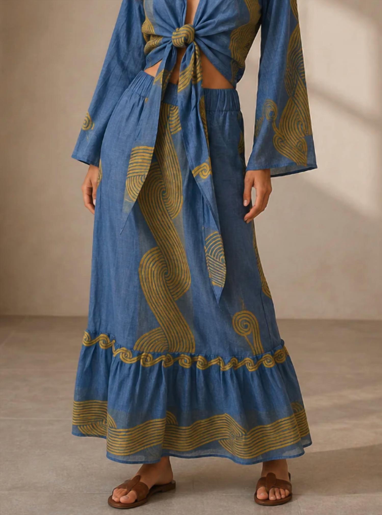 Mystery Resort - Naxos Top And Maxi Skirt Set