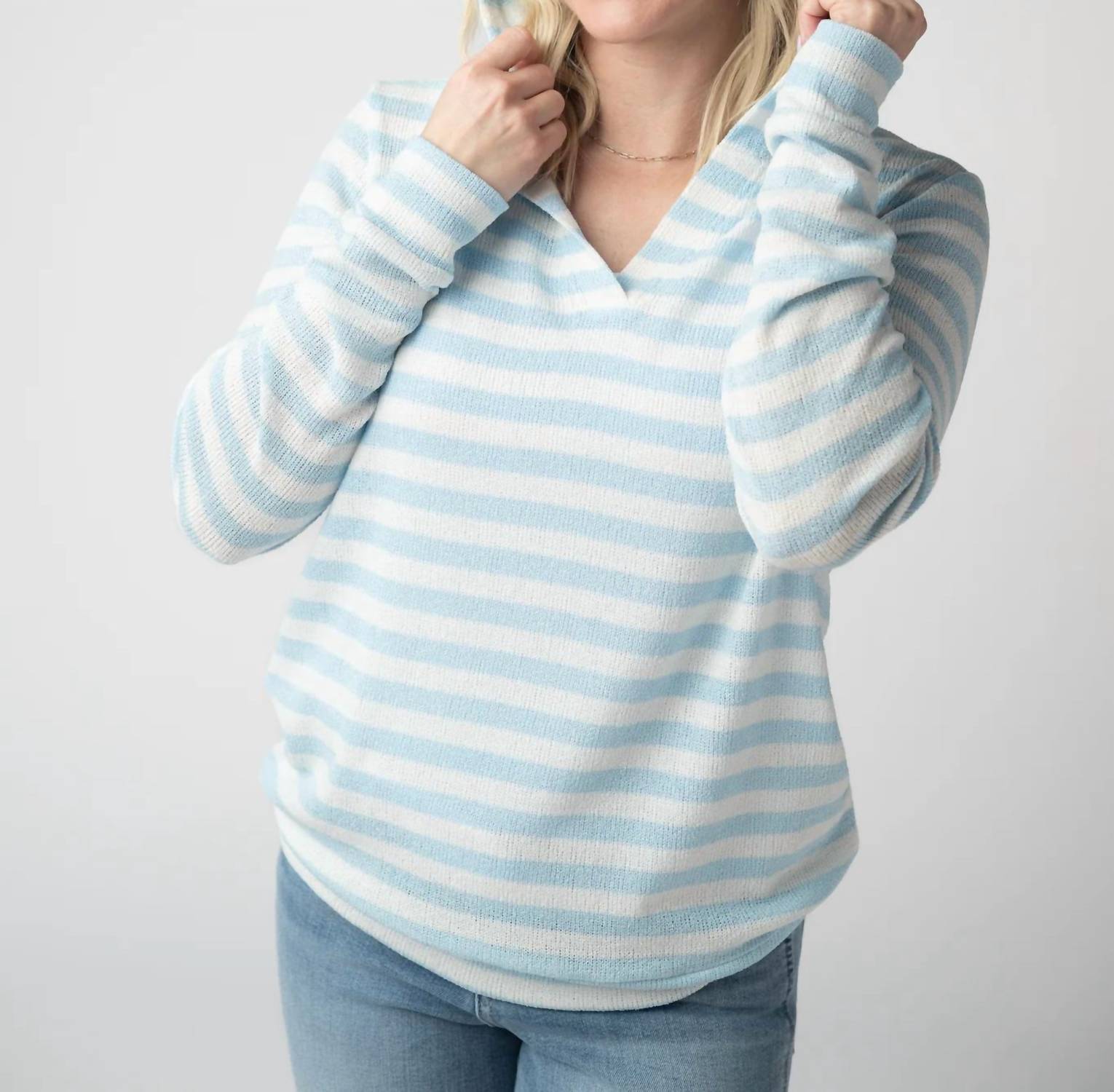 Michelle Mae - Amelia Striped Hoodie