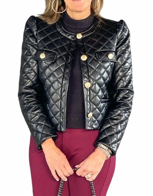 J. Society - Cropped Quilted Coco Jacket