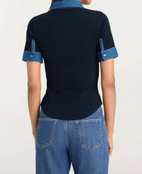 Cinq A Sept - Jaden Combo Short Sleeve Tee