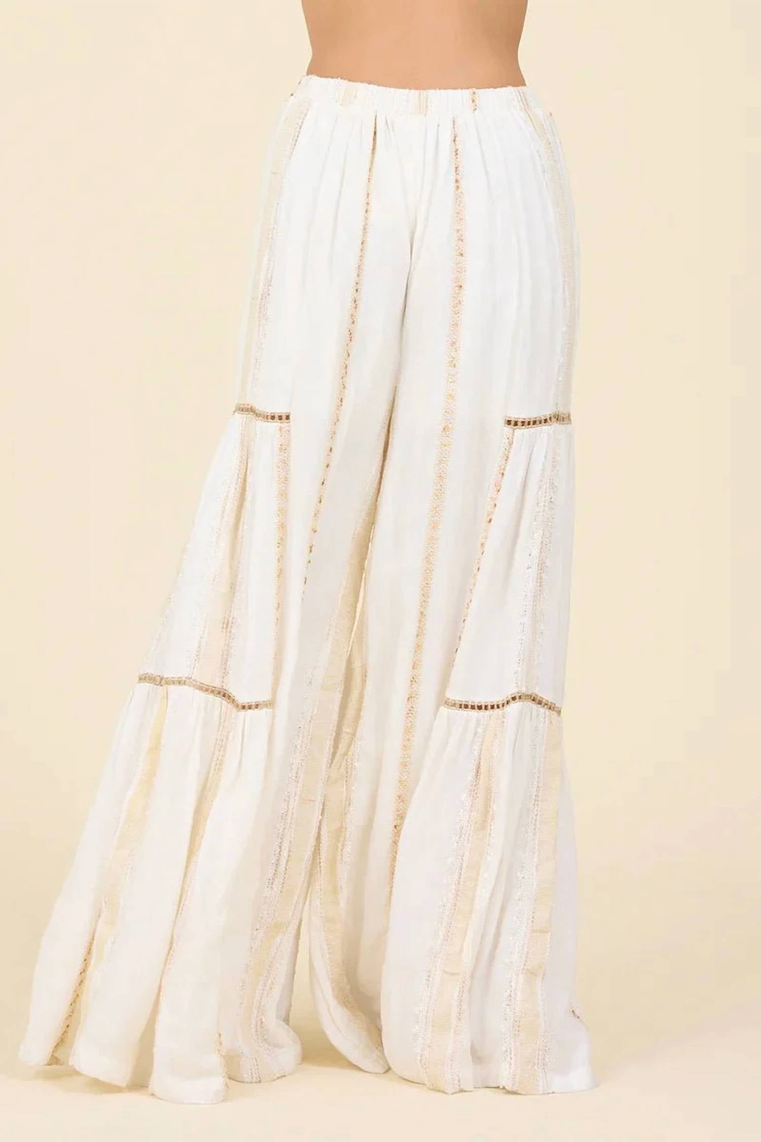 Surf Gypsy - Women's Tiered Wide Leg Pants