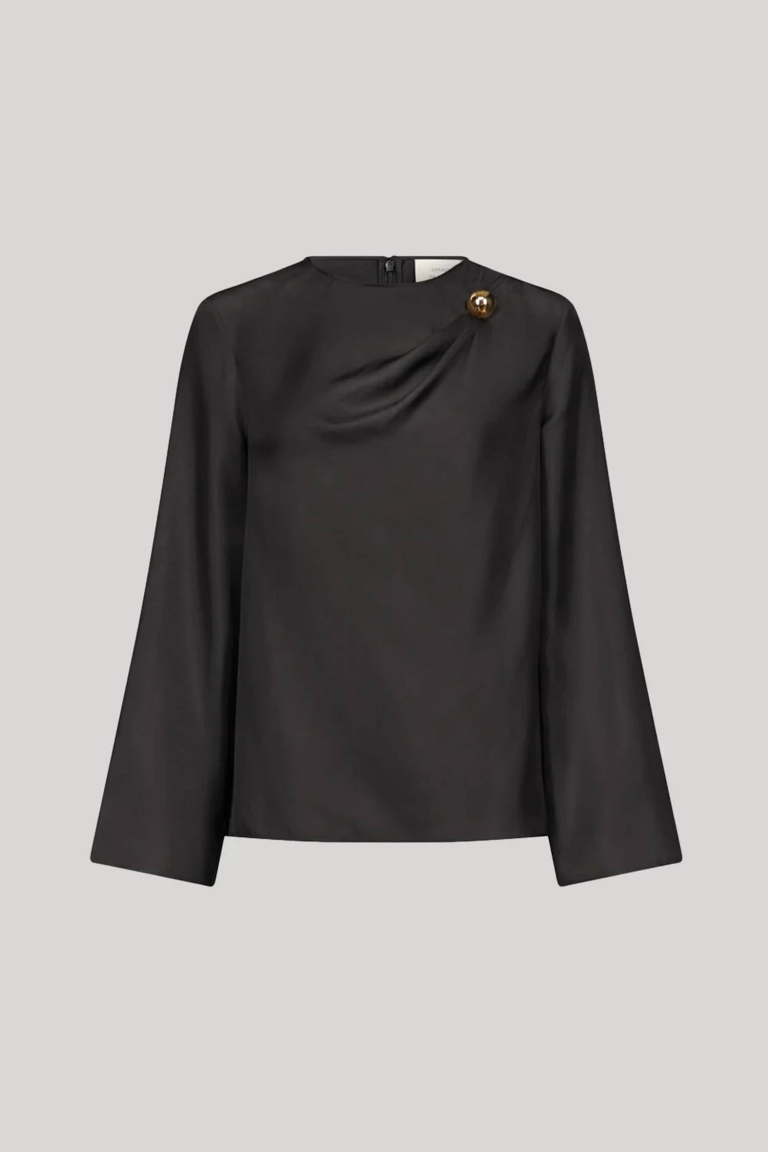 Loulou De Saison - Azae Draped Silk Blouse