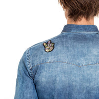 Eight X - Happy Days Patched Denim Shirt