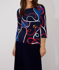 Frank Lyman - Casual Boat Neck Pullover Top