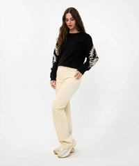 Esqualo - Sanne Tape Embroidery Sweater