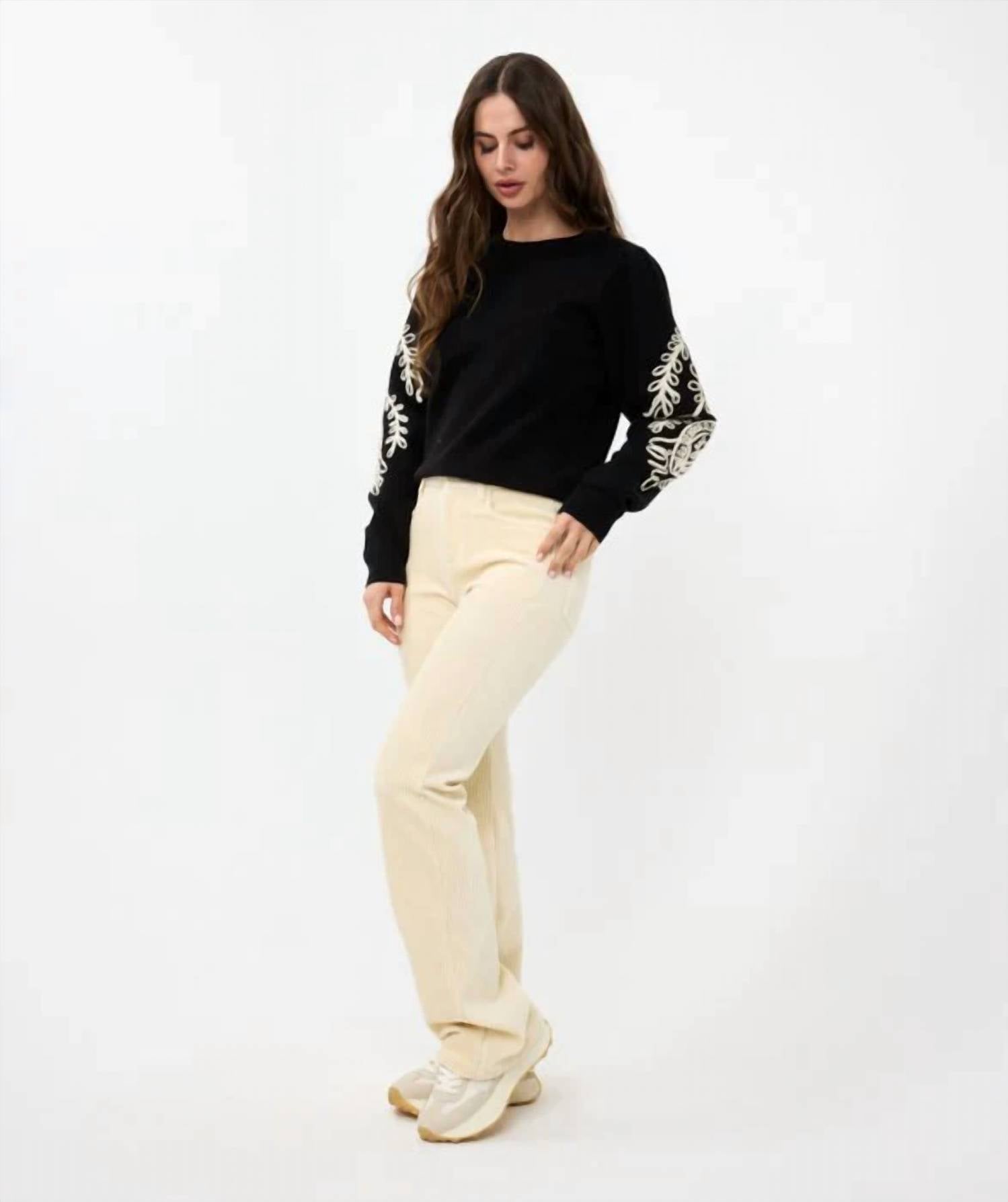 Esqualo - Sanne Tape Embroidery Sweater