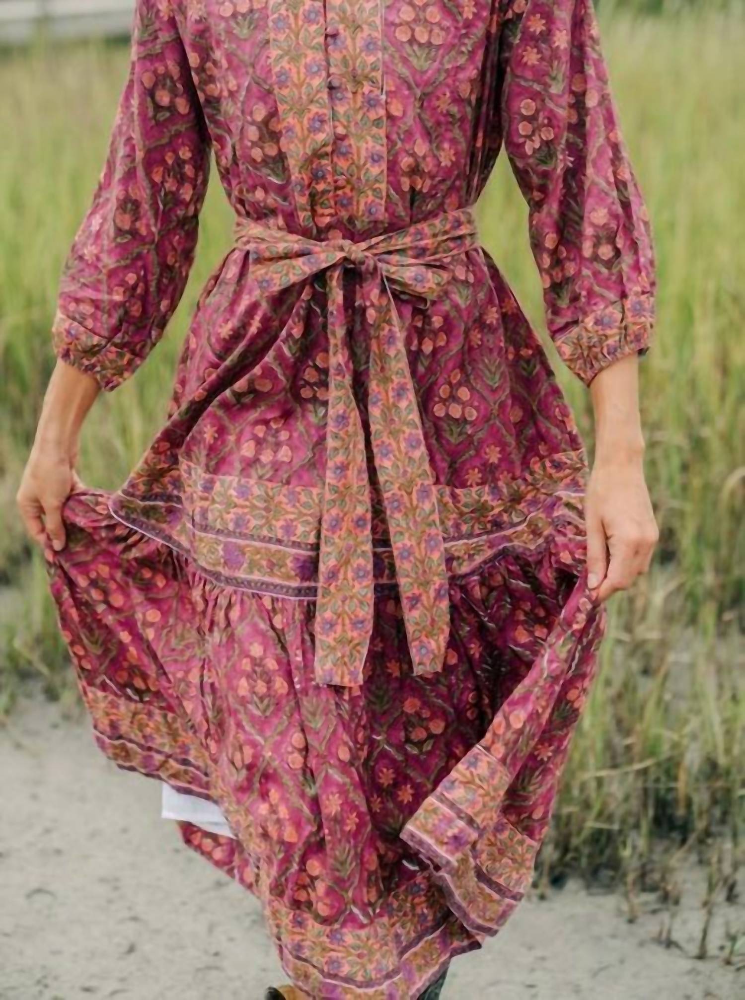 Victoria Dunn - Holly Maxi Dress Cranberry