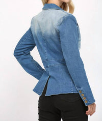 Fate - Washed Stretch Denim Blazer