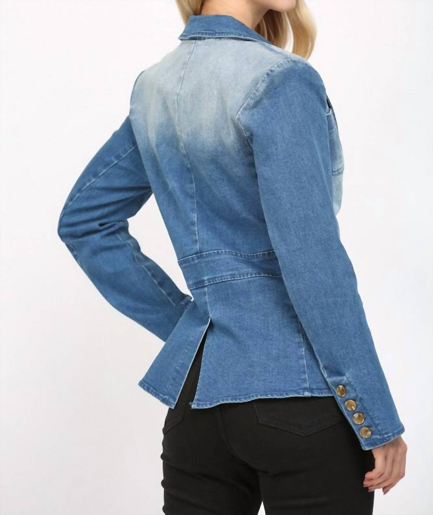 Fate - Washed Stretch Denim Blazer
