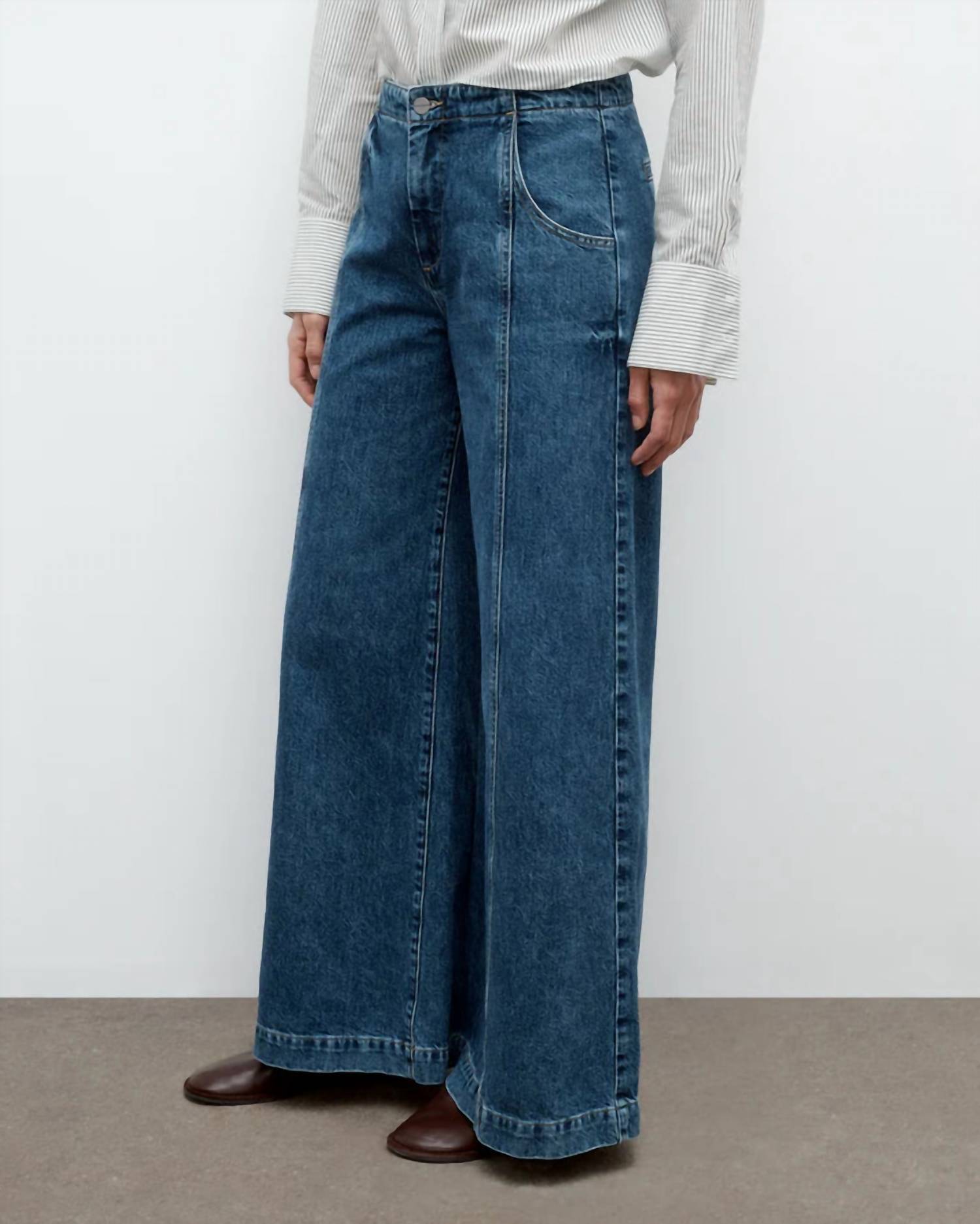 Twp - Dancing Mid Rise Ultra Wide Leg Jeans