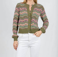Aldo Martins - Kilie Waves Button Front Cardigan