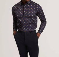 Ted Baker - Olufar Ditsy Floral Print Cotton Shirt
