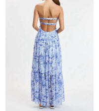 Sky To Moon - Peony Breeze Open Back Floral Maxi Dress
