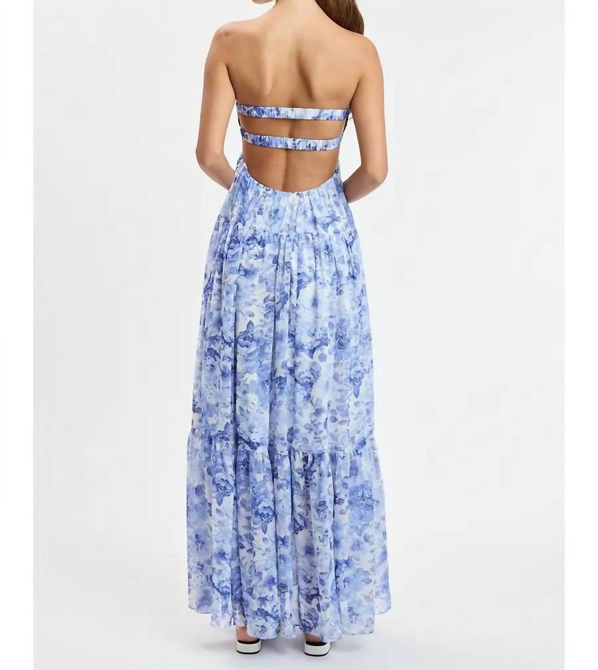 Sky To Moon - Peony Breeze Open Back Floral Maxi Dress