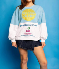Queen Of Sparkles - Colorblock Seltzer Queen Sweatshirt