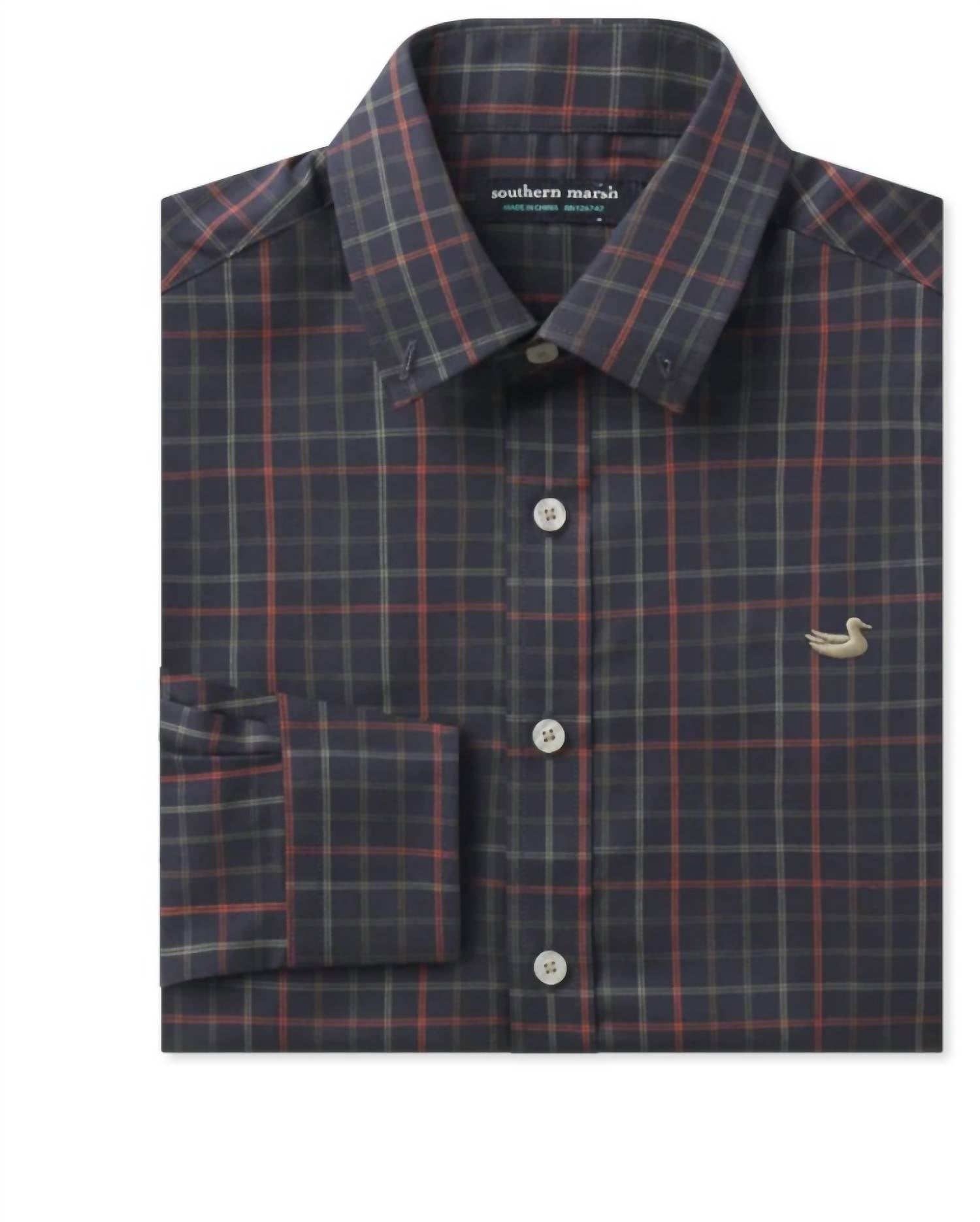 Southern Marsh - Youth Chateau Windowpane Dress Shirt