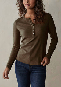 The Normal Brand - Puremeso Long Sleeve Henley Top
