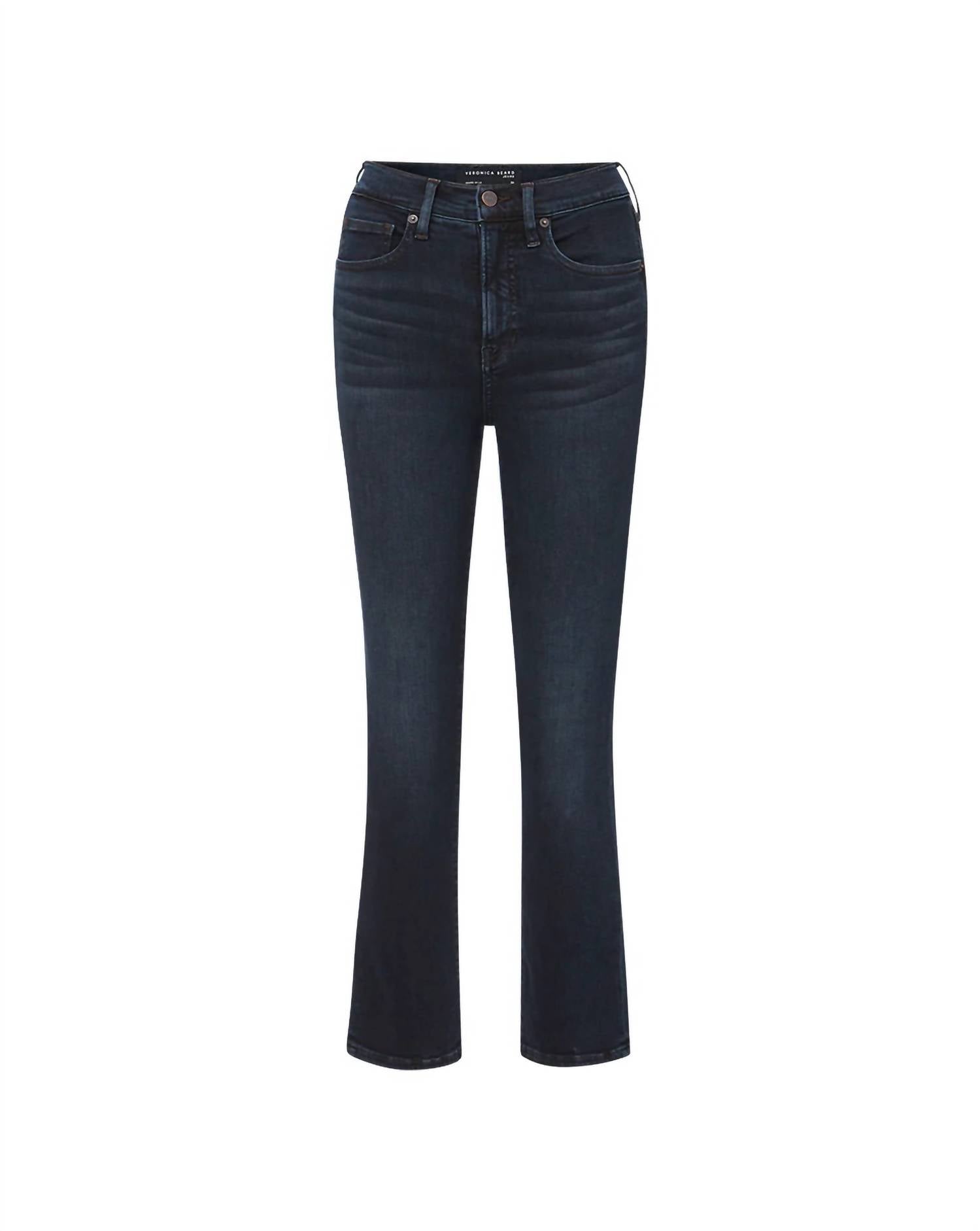 Veronica Beard Pre-loved Carly Kick Flare Jean in dark ink - women's jeans - view 4