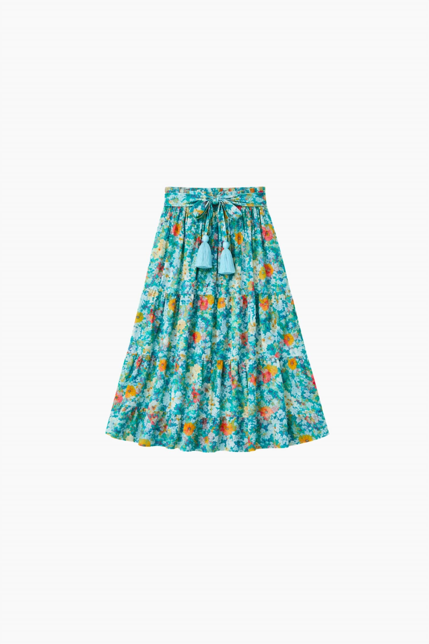 MILLE Francoise Maxi Skirt in swedish garden - women's skirt - alternate view