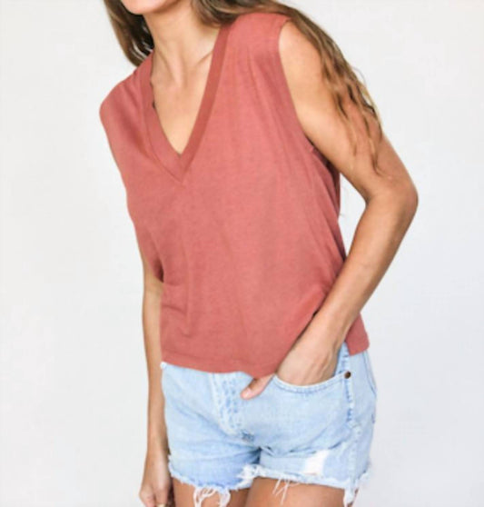 Perfectwhitetee - Margot V Neck Boxy Tee