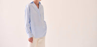Kulson Emory Long Sleeve Shirt in blue - women's blouse - alternate view
